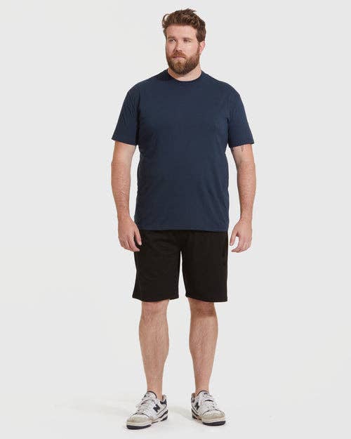 Short Sleeve T-Shirt | Crew Neck | Navy: L