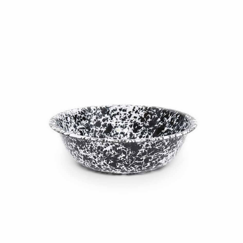 Splatterware - Enamelware Small Basin 4 qt, 12.25": Red & White
