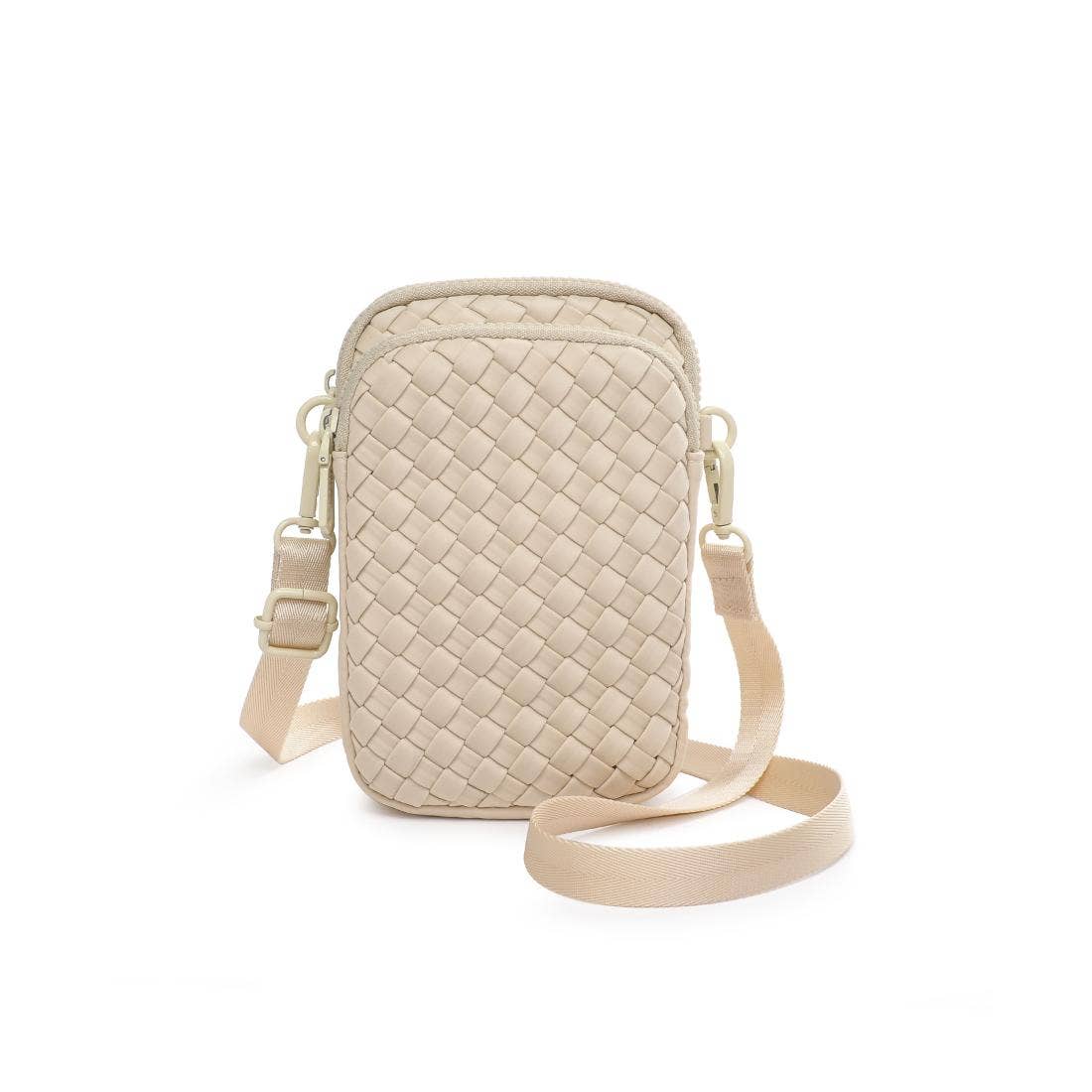 Divide & Conquer Woven Neoprene Crossbody: Cream