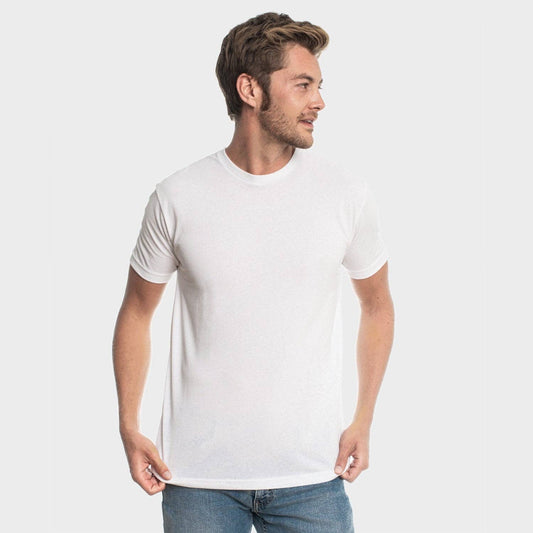 Short Sleeve T-Shirt | Crew Neck | White: M