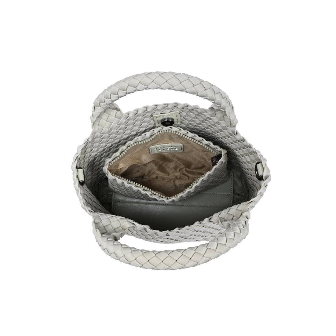 Sky's The Limit Small Woven Neoprene Crossbody: Sage