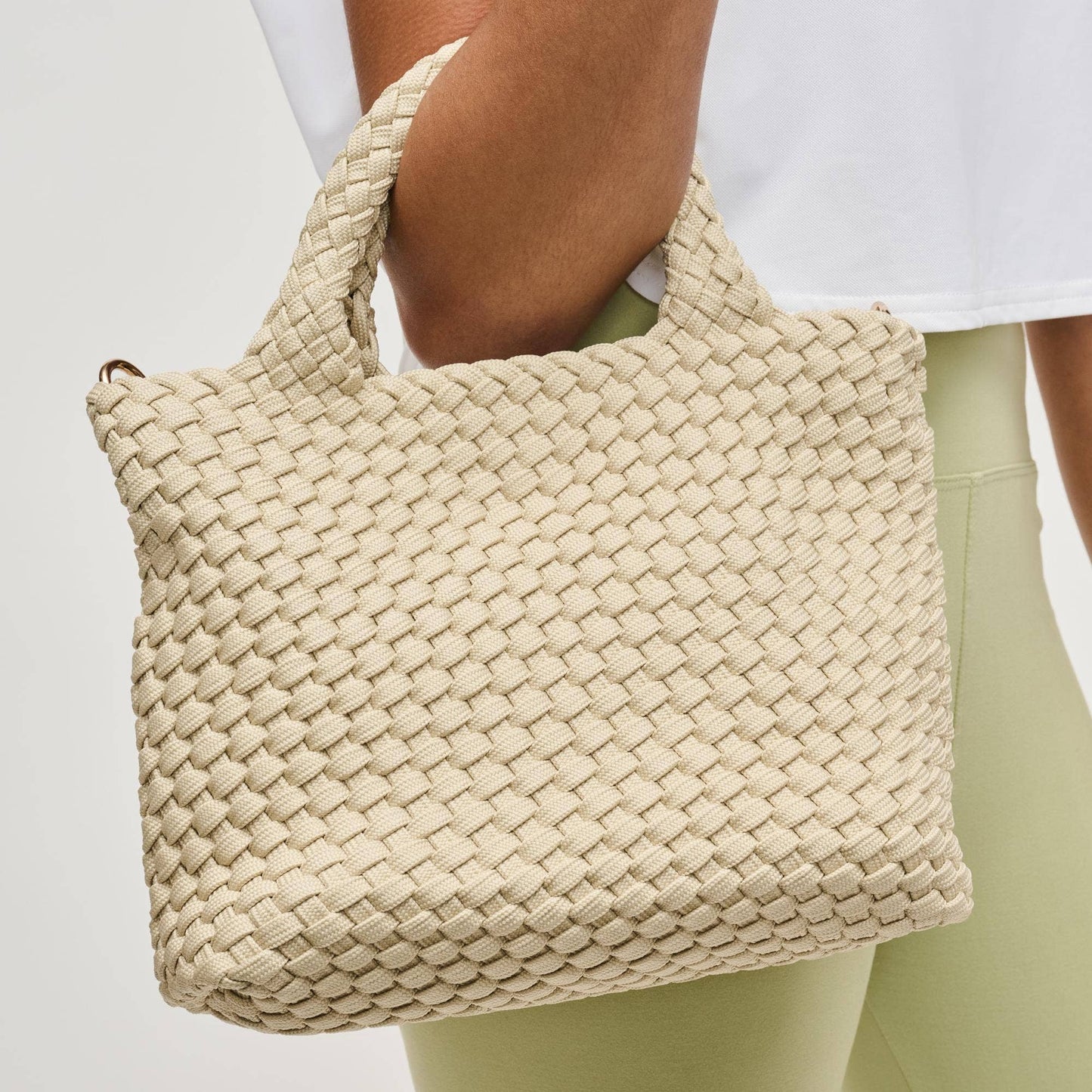 Sky's The Limit Small Sustainable Crossbody: Beige