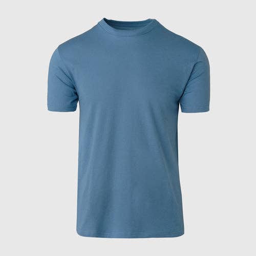 Short Sleeve T-Shirt | Crew Neck | Indigo: L
