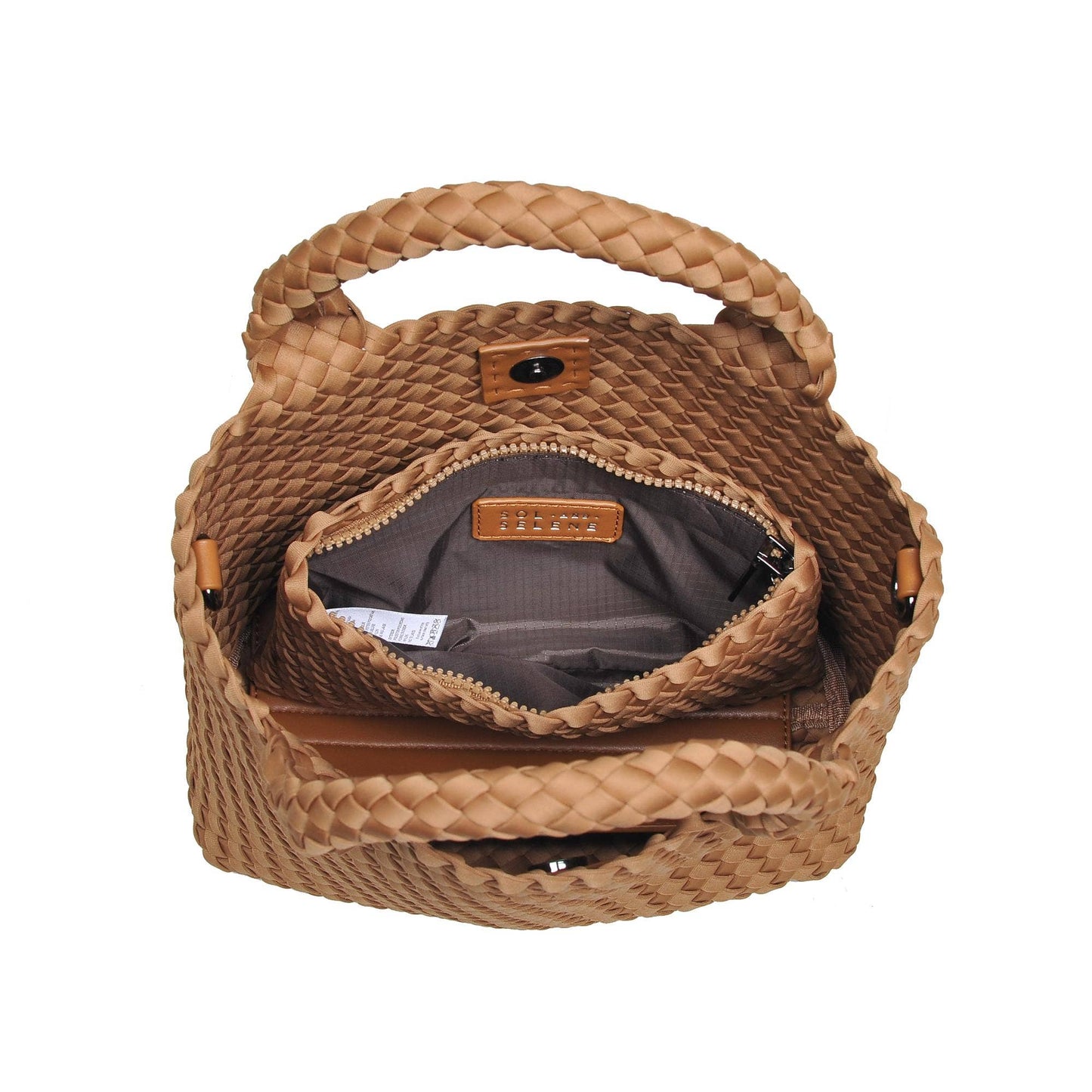 Sky's The Limit Small Woven Neoprene Crossbody: Sand