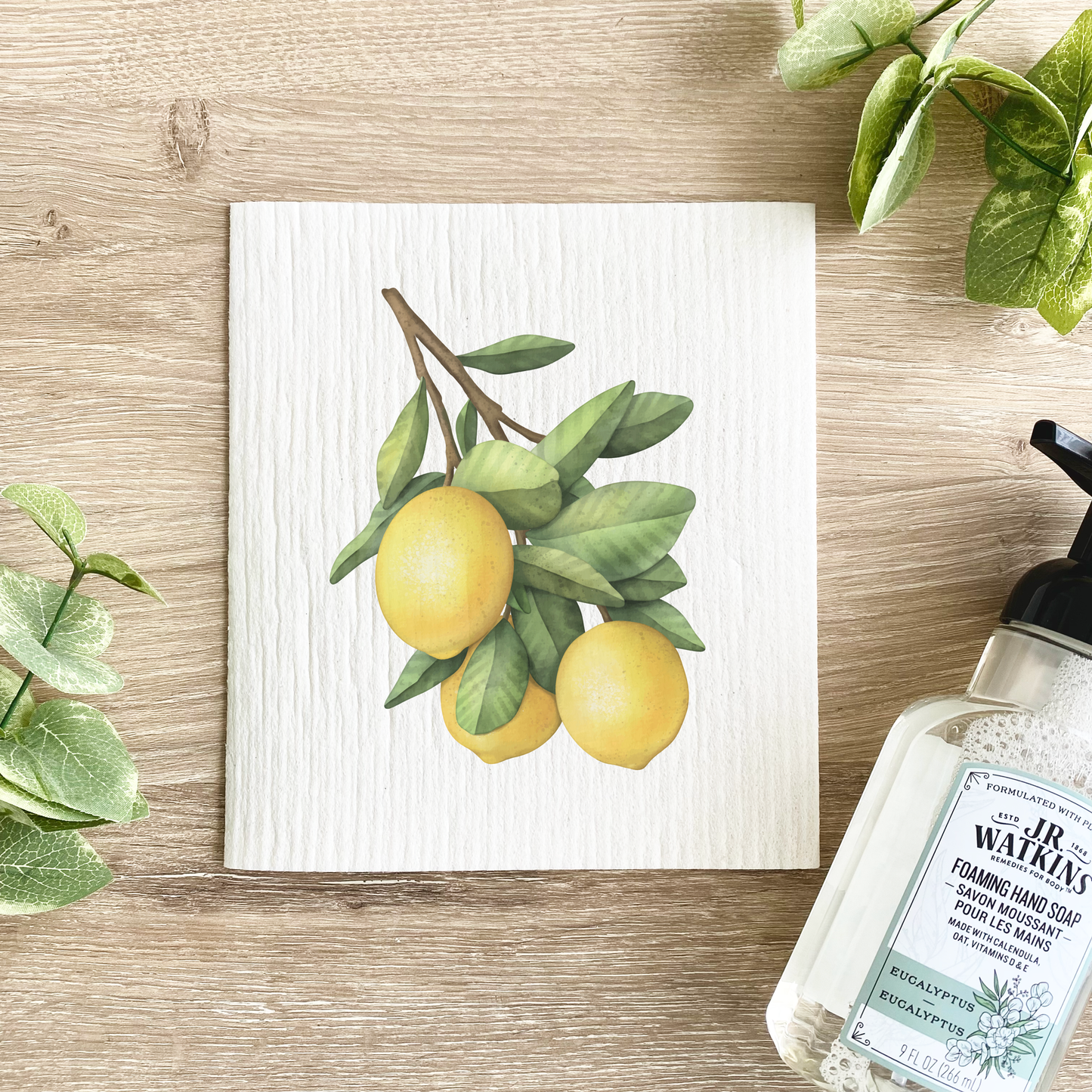Lemon Branch - Swedish Dishcloth