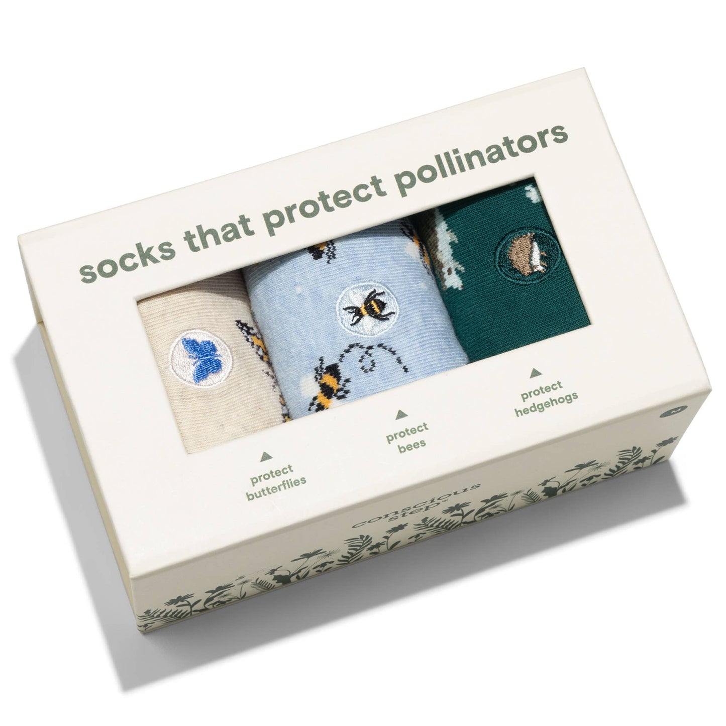 Boxed Set Socks that Protect Pollinators: Small