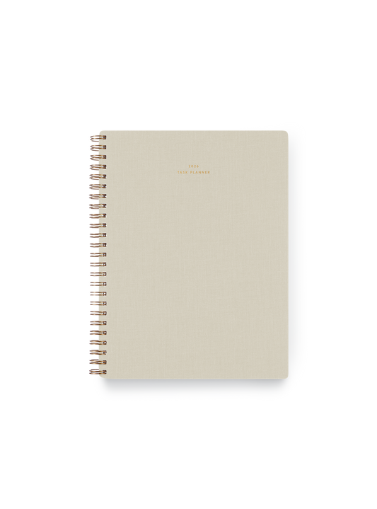 2026 Compact Task Planner: Natural Linen / None