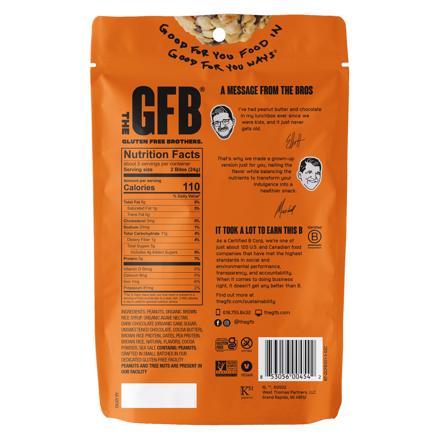 The GFB: Dark Chocolate Peanut Butter Protein Bites
