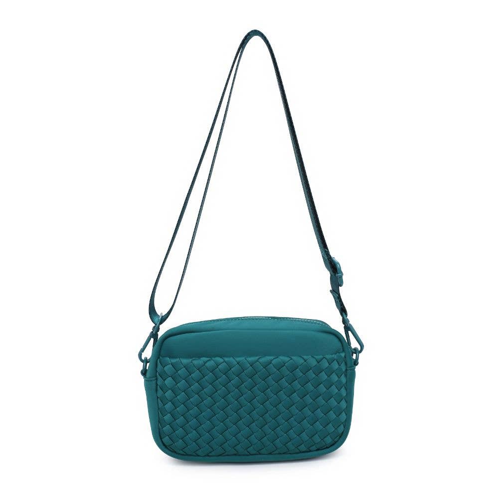 Inspiration Woven Neoprene Crossbody: Black