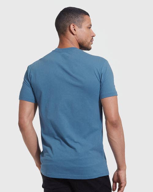 Short Sleeve T-Shirt | Crew Neck | Indigo: L