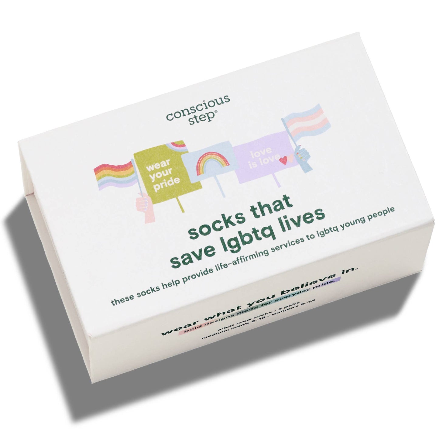 Boxed Set Socks that Save LGBTQ Lives: Medium