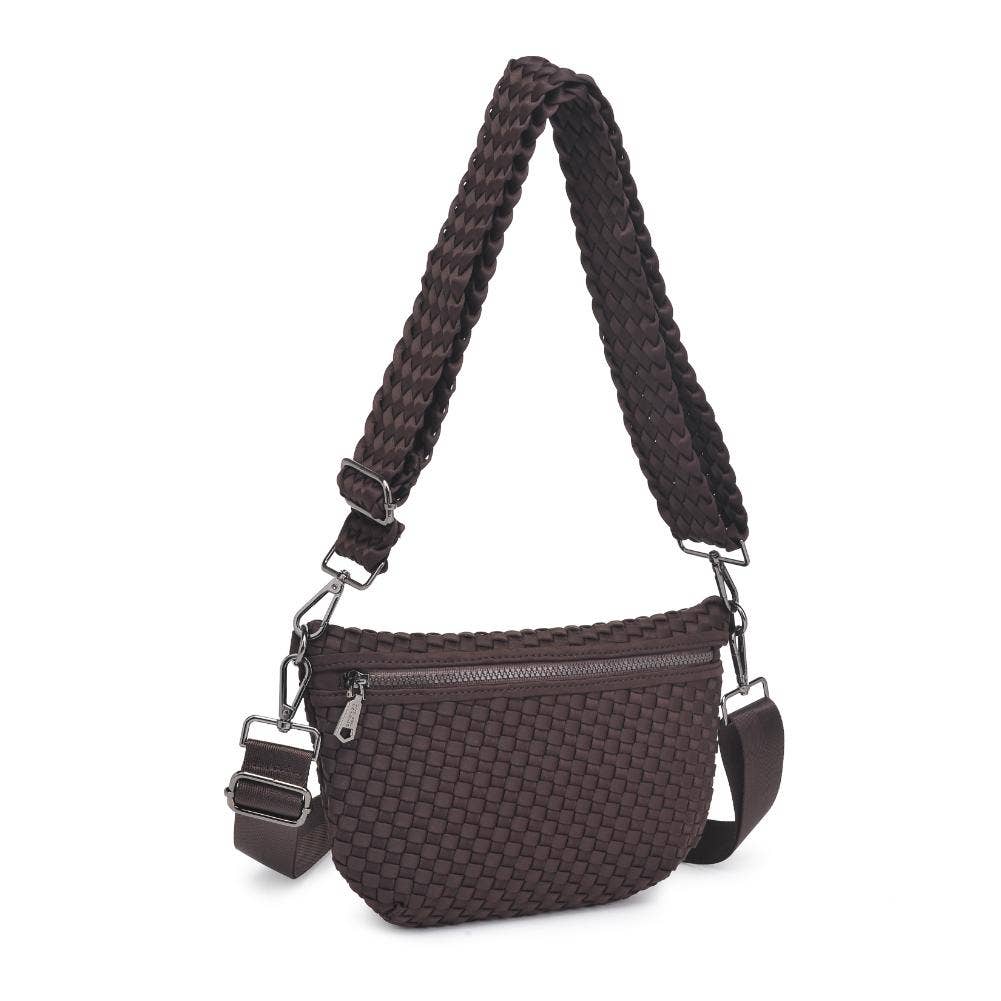Ethereal - Woven Neoprene Crossbody: Black