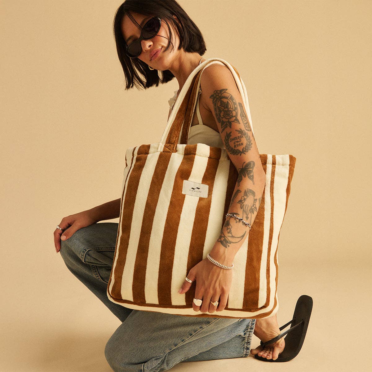Cabana Terry Tote - Brush