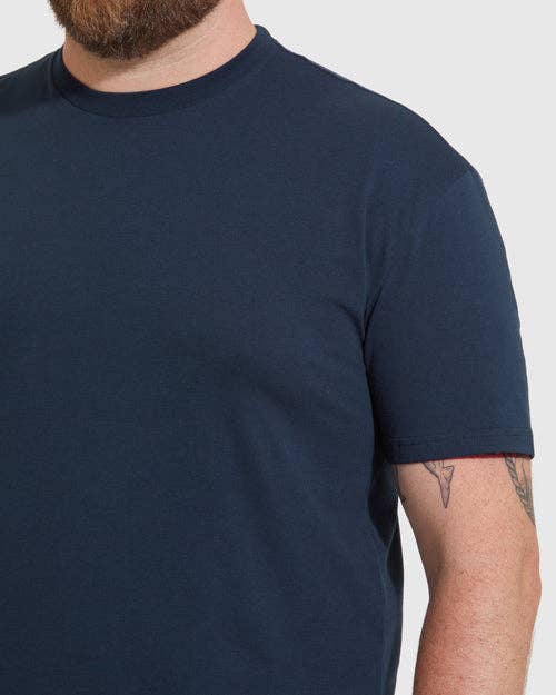 Short Sleeve T-Shirt | Crew Neck | Navy: L