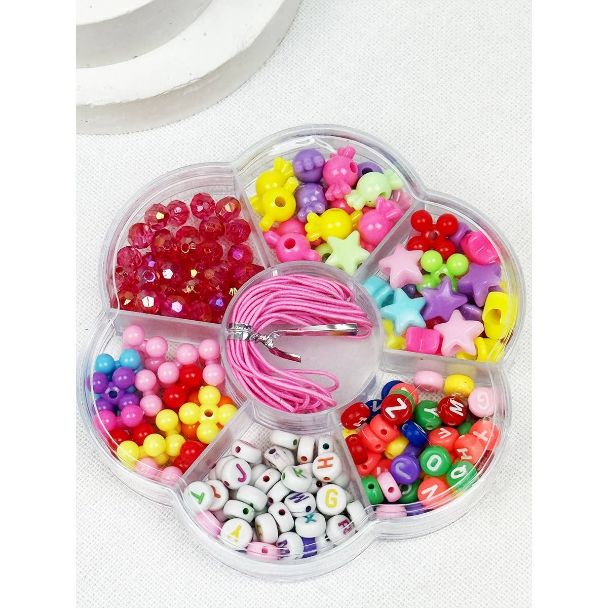DIY Bracelet Making Beads Set: MIX COLOR / ONE(12)