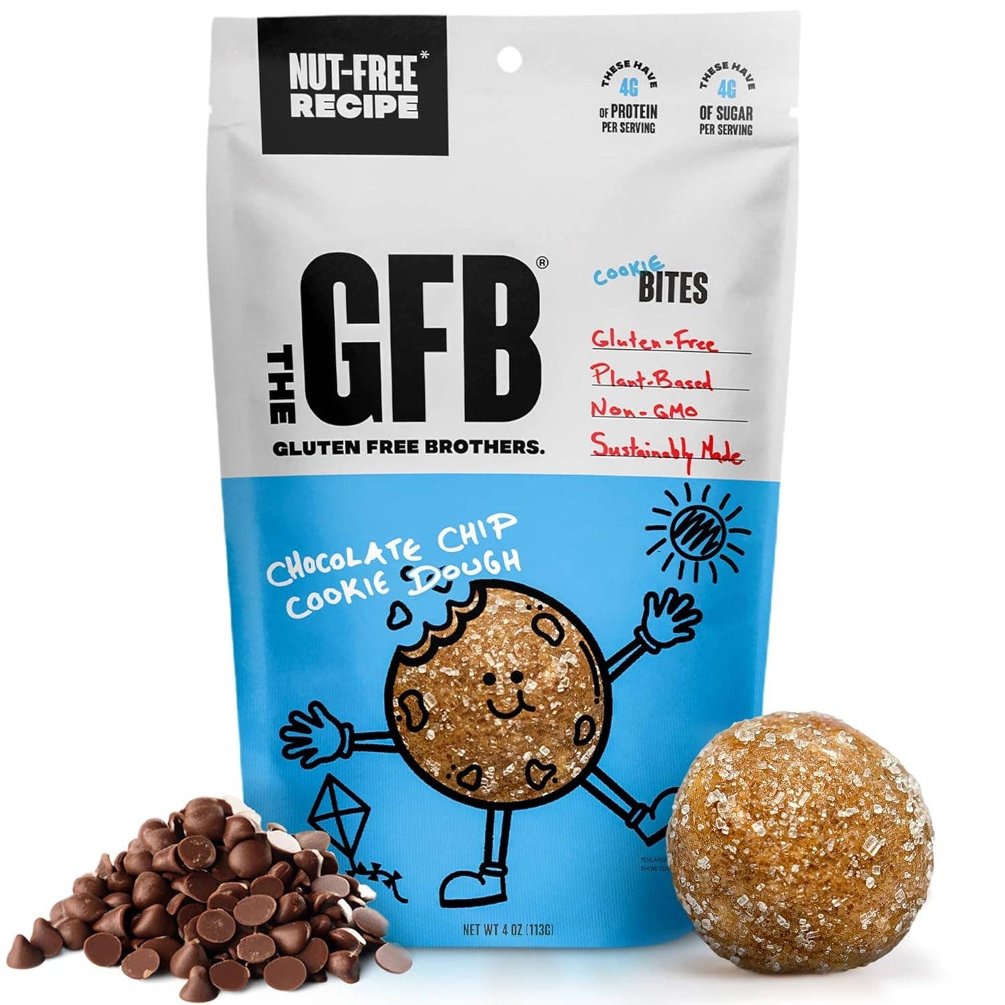 The GFB Chocolate Chip Cookie Dough Bites (Nut Free)