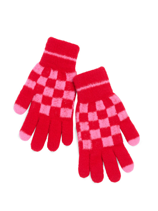 TANNER TOUCHSCREEN GLOVES: Pink