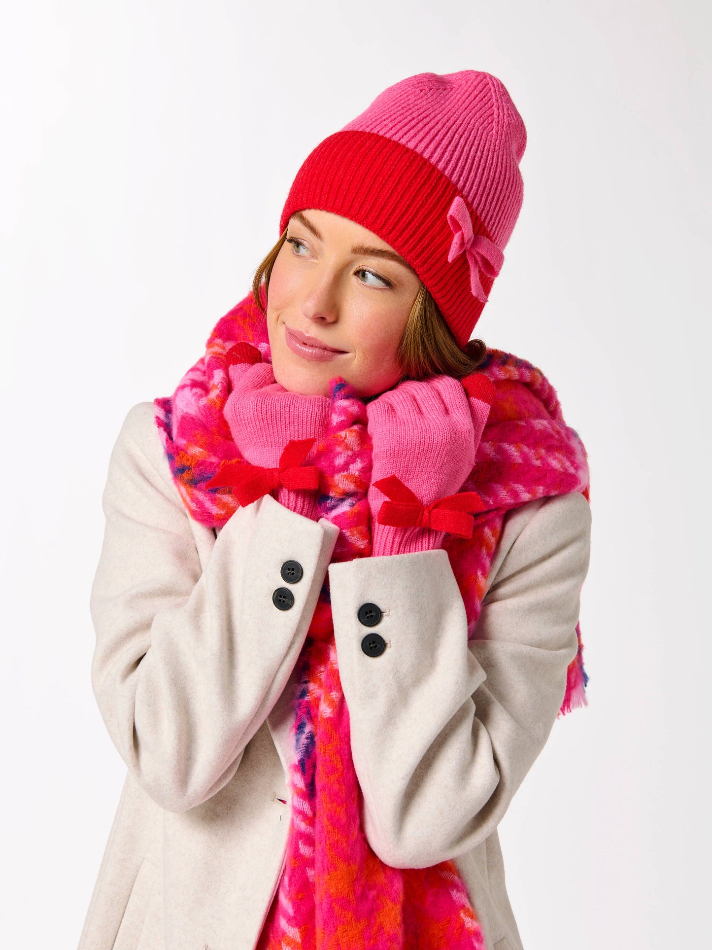 MIA TOUCHSCREEN GLOVES: PINK