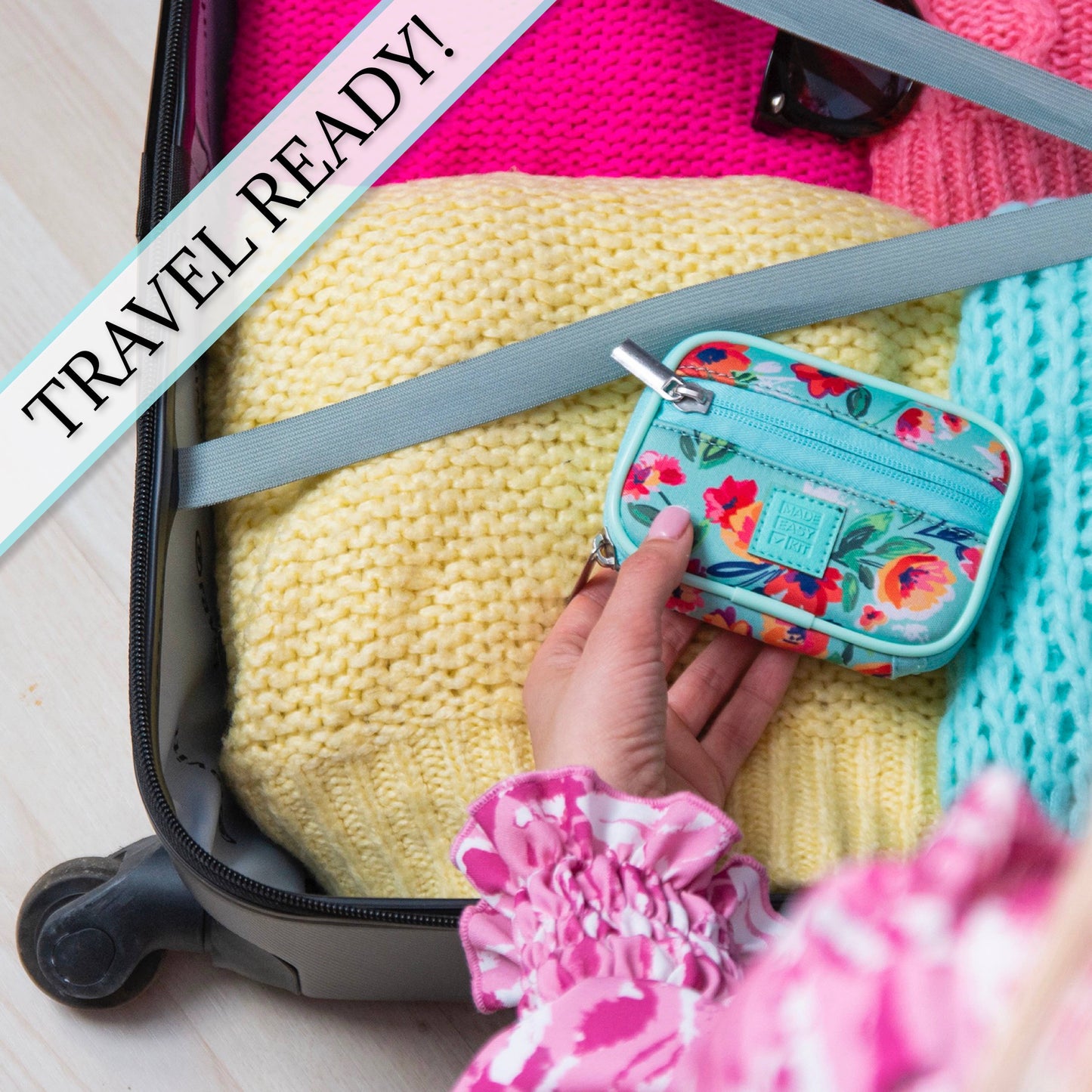 Made Easy Kit Pill Case - Weekly 7-Day Medicine Organizer: Black