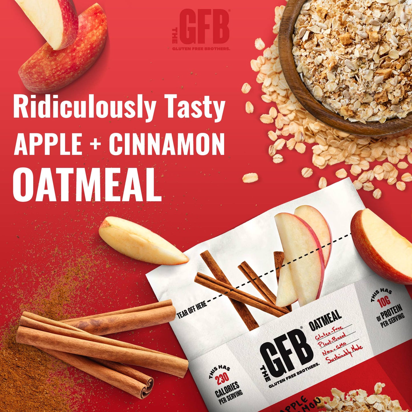 Apple Cinnamon Protein Oatmeal Pop-Up Cup