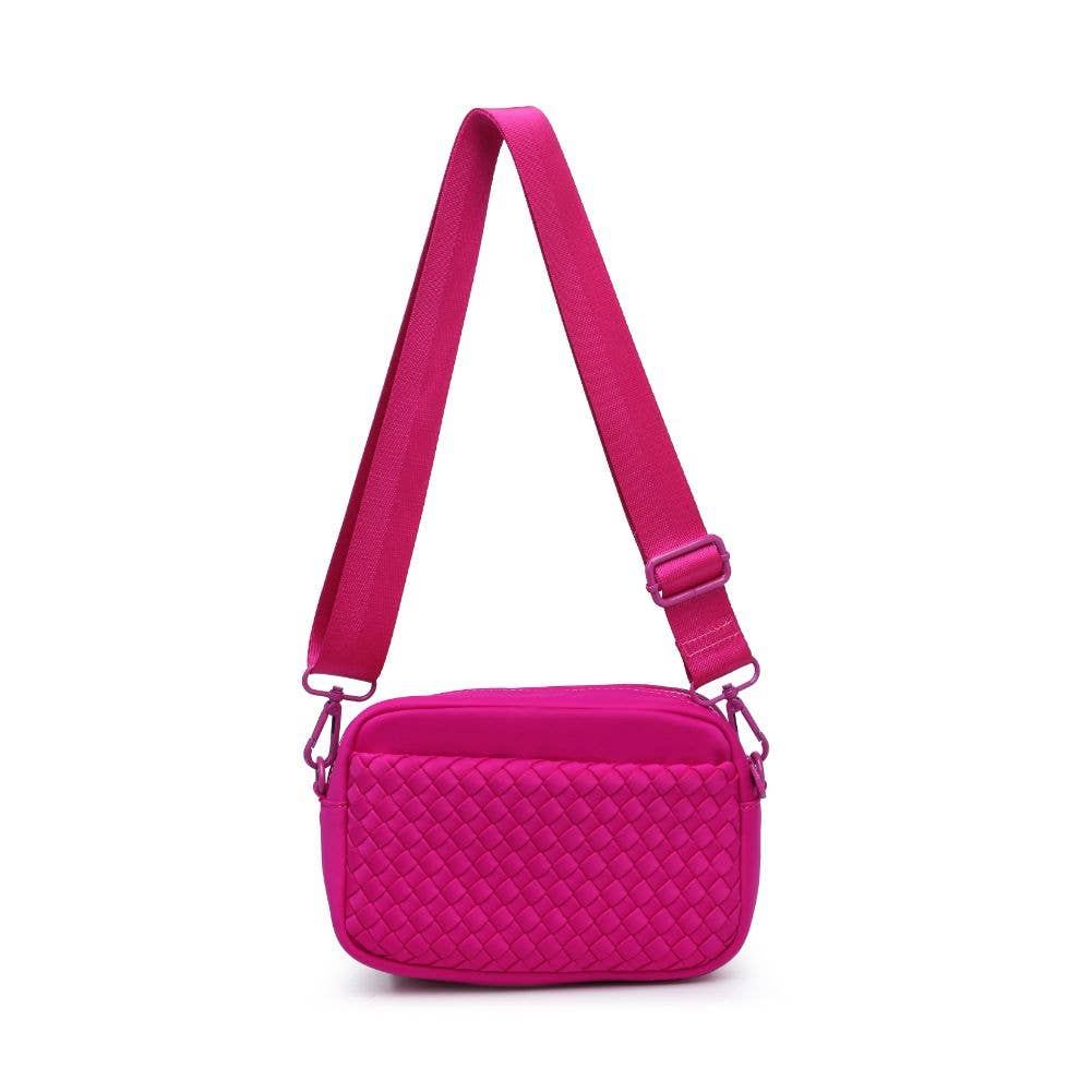Inspiration Woven Neoprene Crossbody: Black