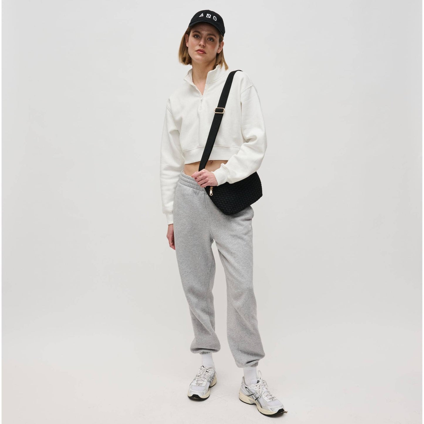 Ethereal   Woven Sustainable Crossbody: Navy