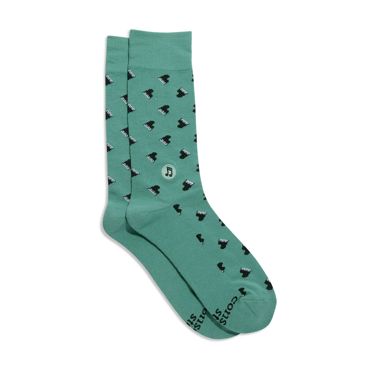 Socks that Support Music | Pianos - Gifts for Music Lovers: Small