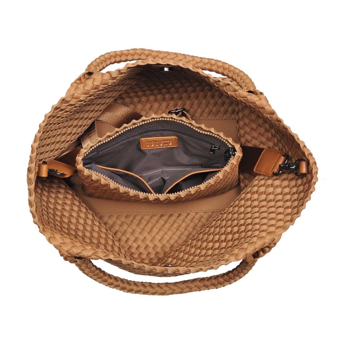 Sky's The Limit Medium Woven Neoprene Tote: Sand
