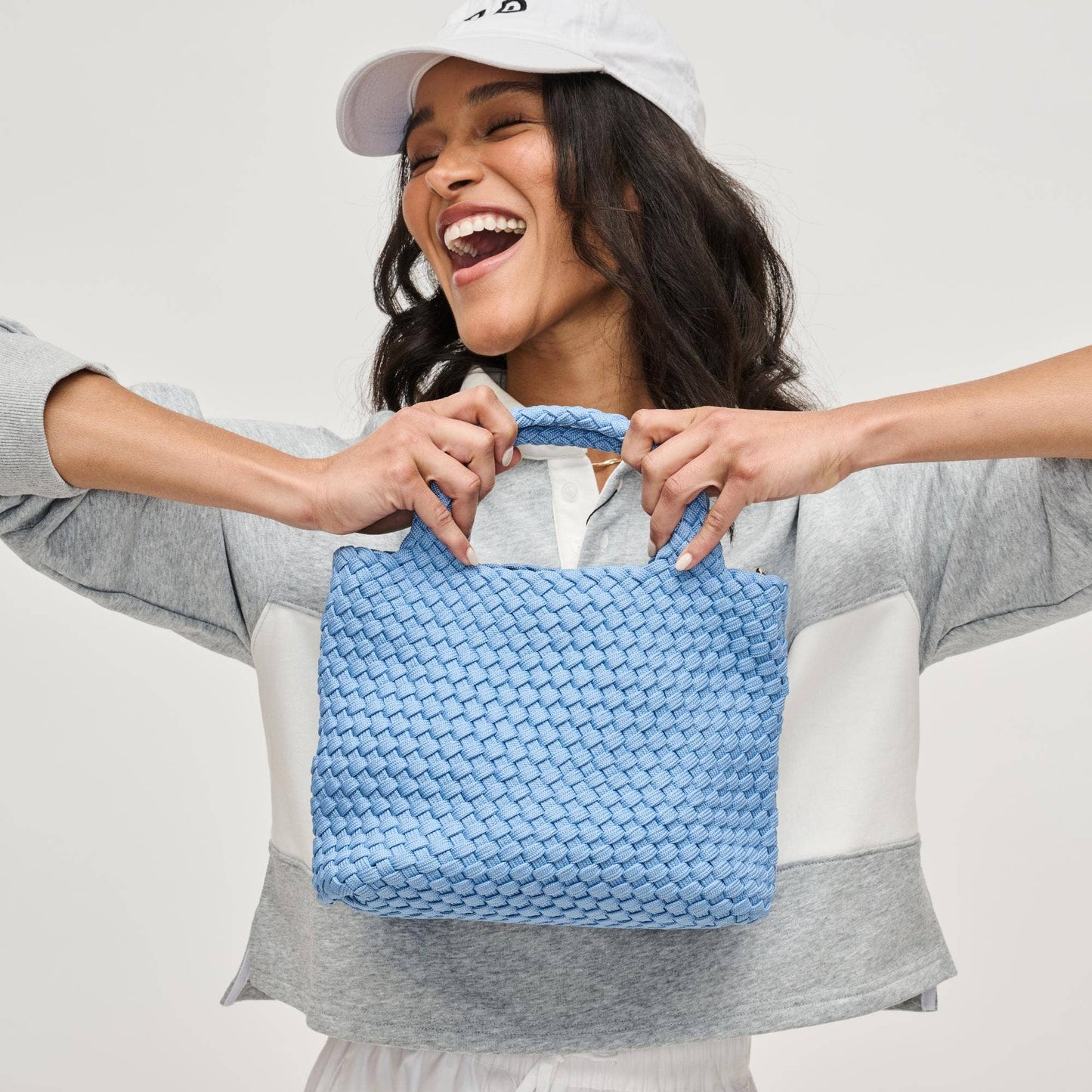 Sky's The Limit Small Sustainable Crossbody: Beige