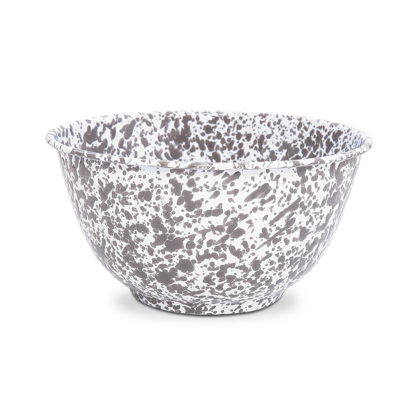 Splatter Enamelware Large Salad Bowl: Blue Splatter