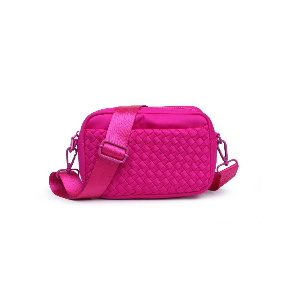 Inspiration Woven Neoprene Crossbody: Black