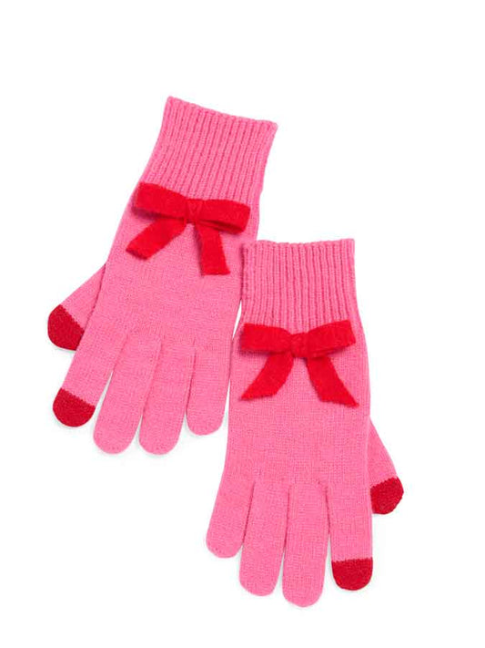 MIA TOUCHSCREEN GLOVES: PINK