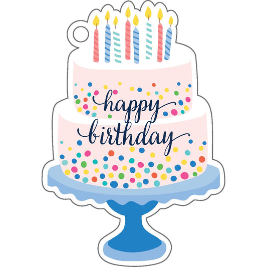 In Stock Birthday Cake Die-Cut Gift Tags