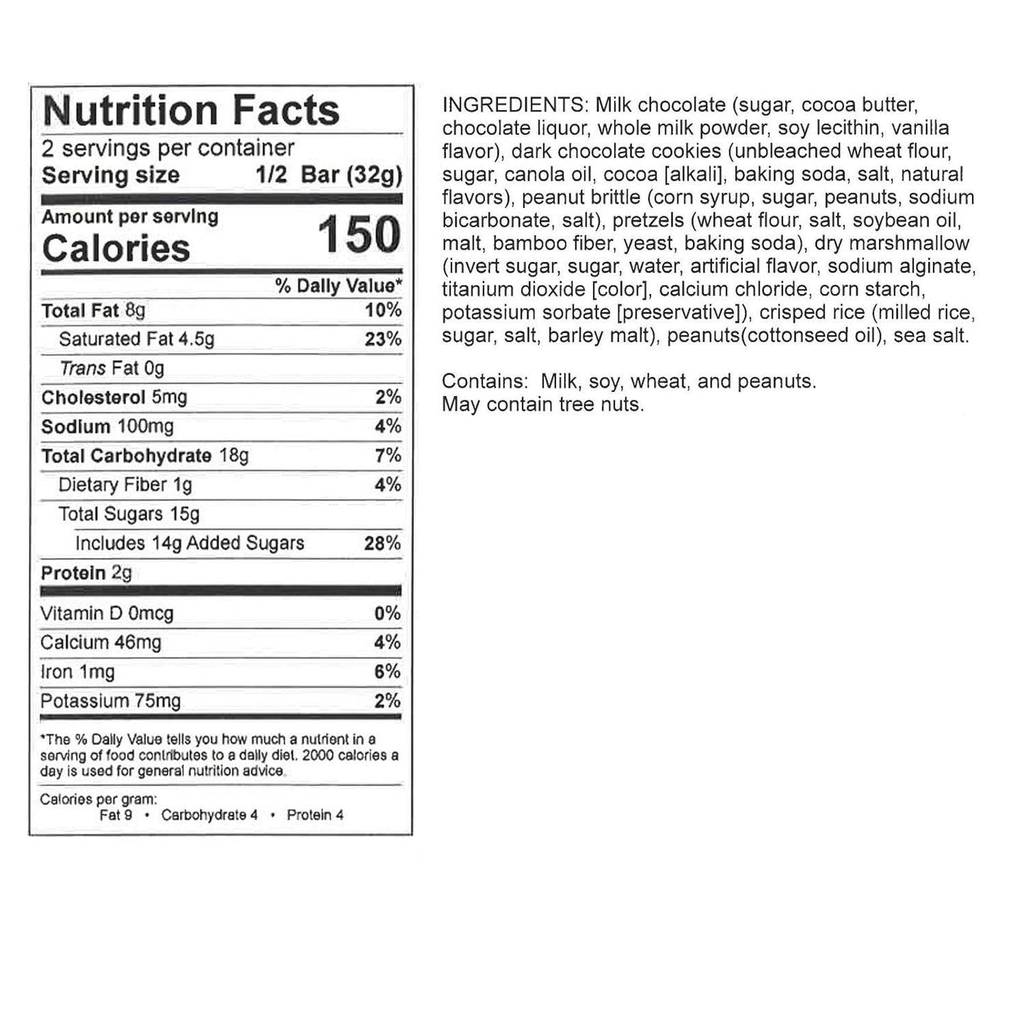 Candy Bar - Milk Chocolate - Midnight Snack - 2.25 oz