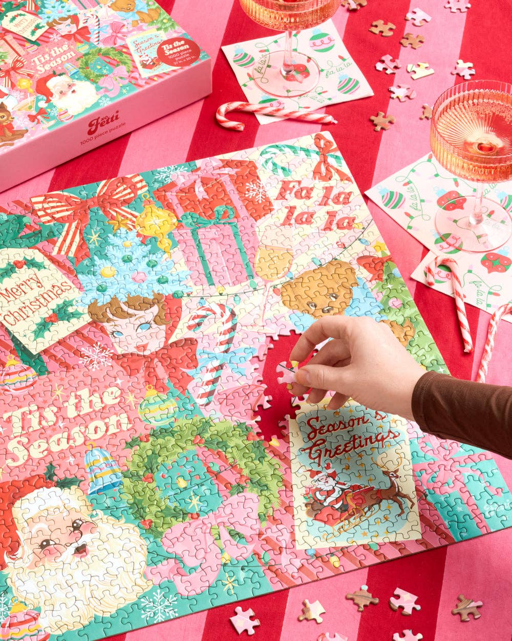 Pinkmas Jigsaw Puzzle - 1000 pc - Christmas game