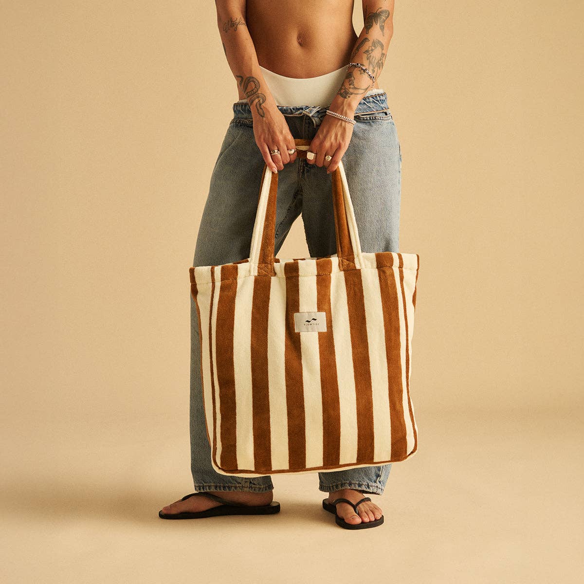Cabana Terry Tote - Brush