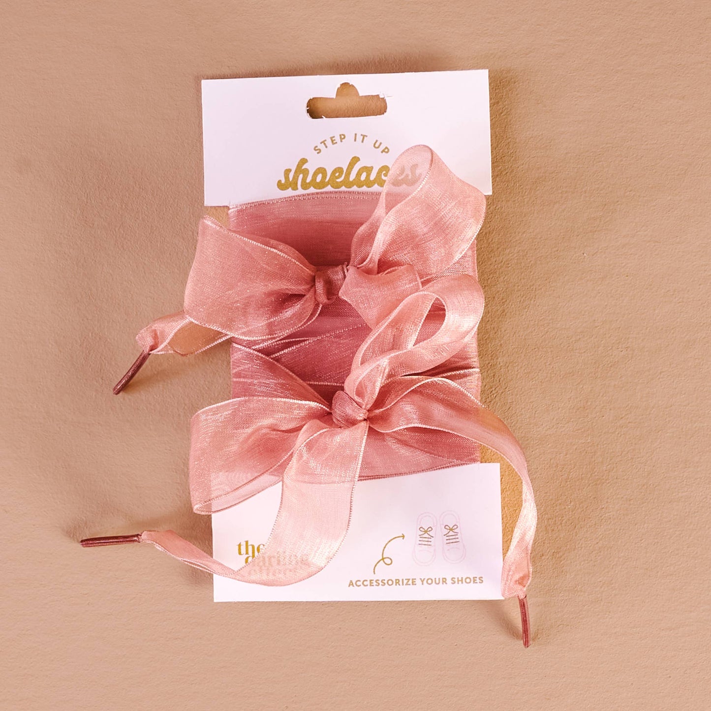 Step It Up Shoelaces-Sheer Mauve