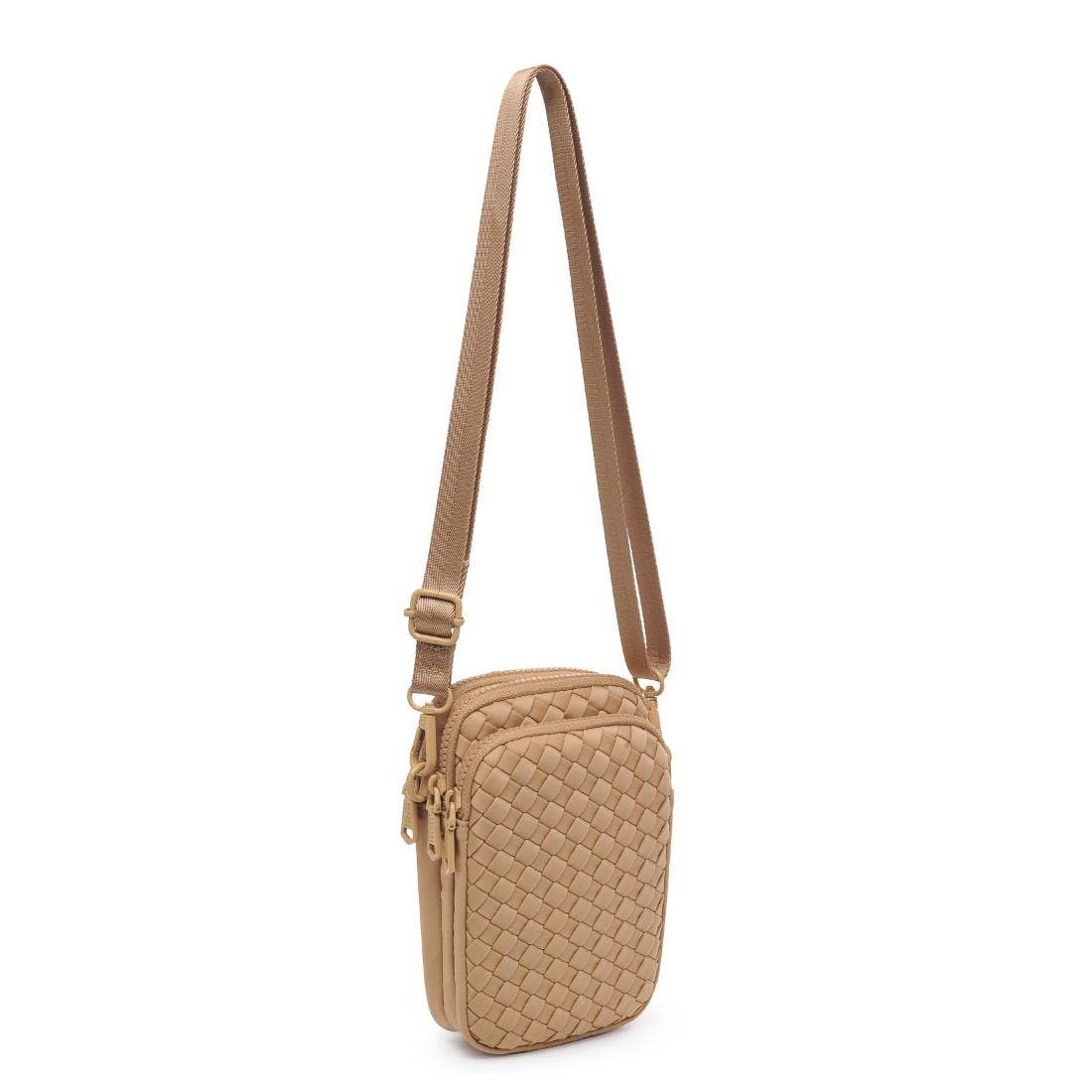 Divide & Conquer Woven Neoprene Crossbody: Cream