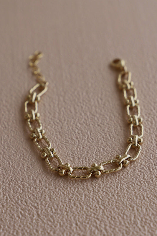 FLORENCE CHAIN BRACELET: GOLD