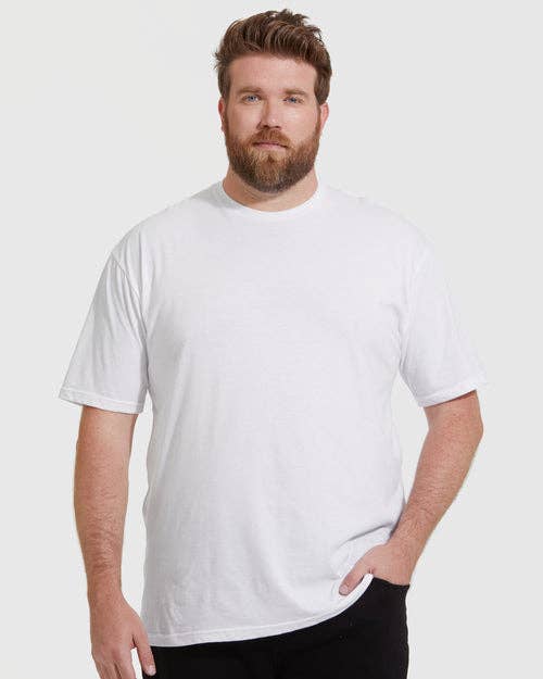 Short Sleeve T-Shirt | Crew Neck | White: M