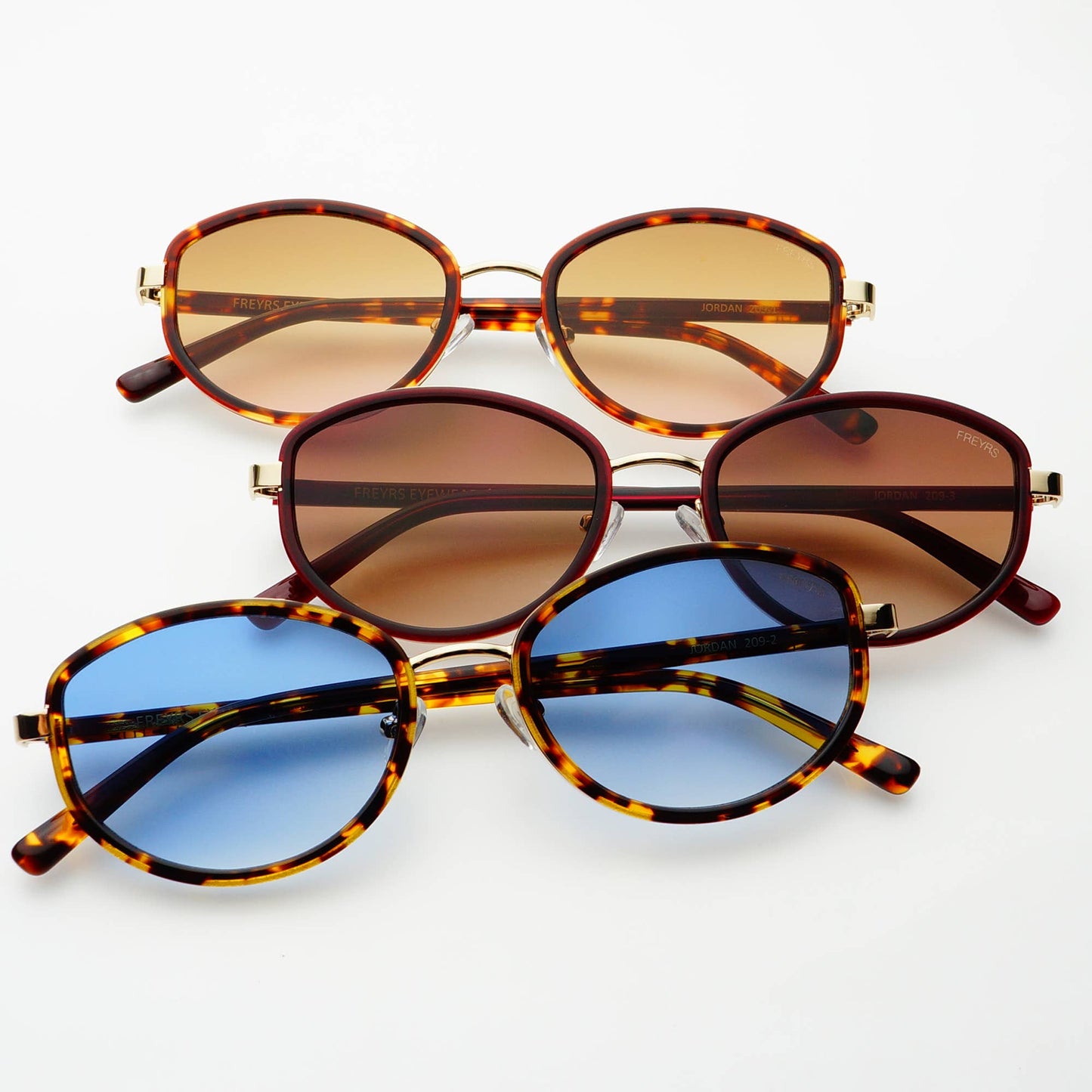 Jordan Acetate Oval Sunglasses  : Burgundy