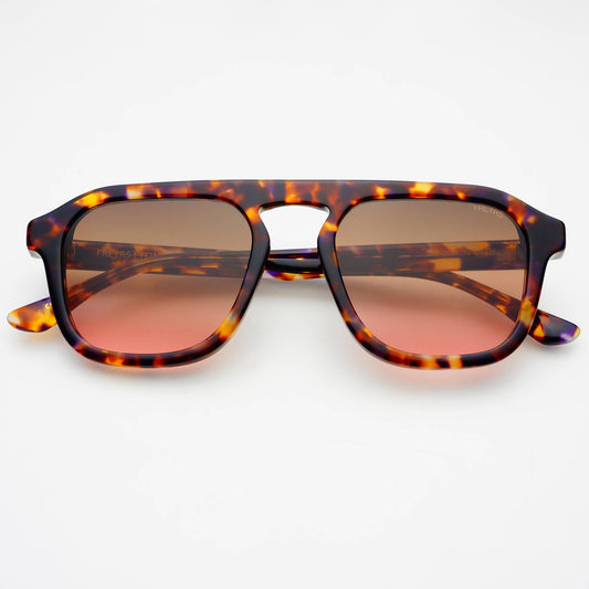 Addison Acetate Unisex Aviator Sunglasses : Sunset