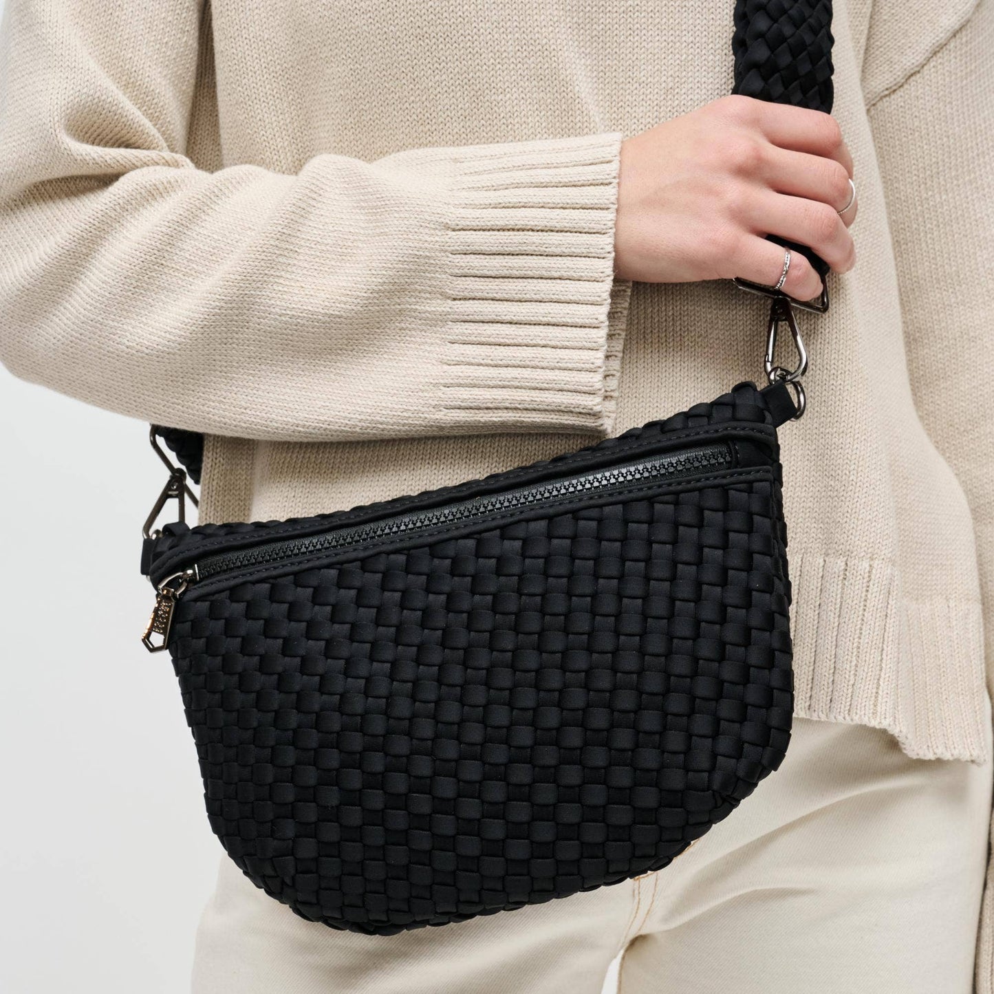 Ethereal - Woven Neoprene Crossbody: Sage
