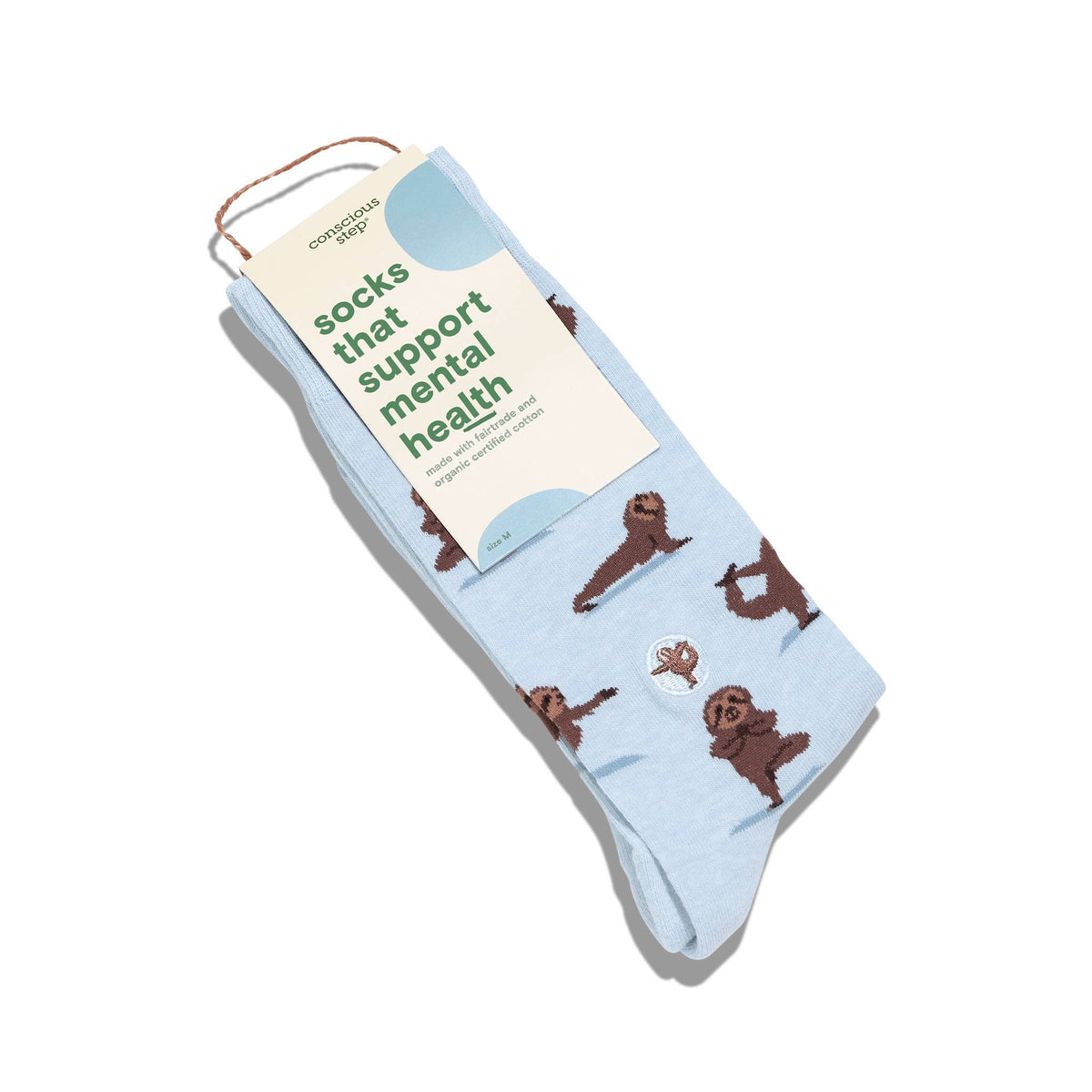 Socks that Support Mental Health | Blue Sloths: Medium