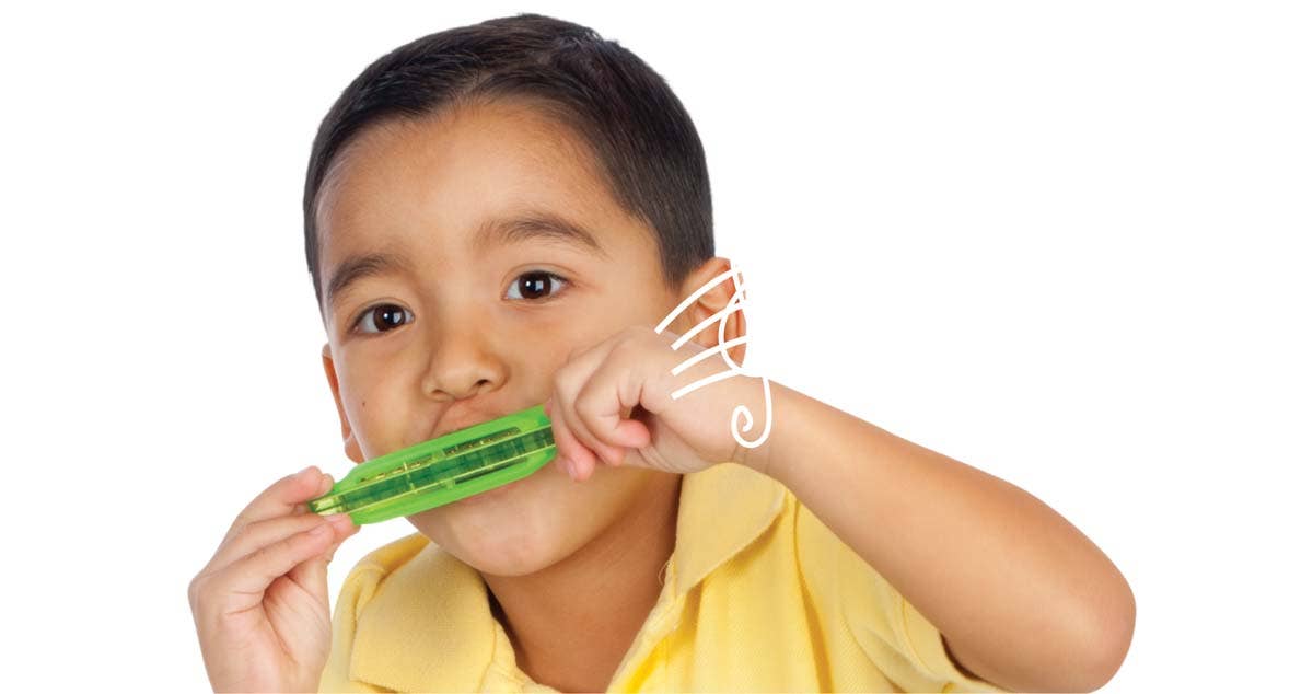 4" Translucent Harmonica, Assorted Colors