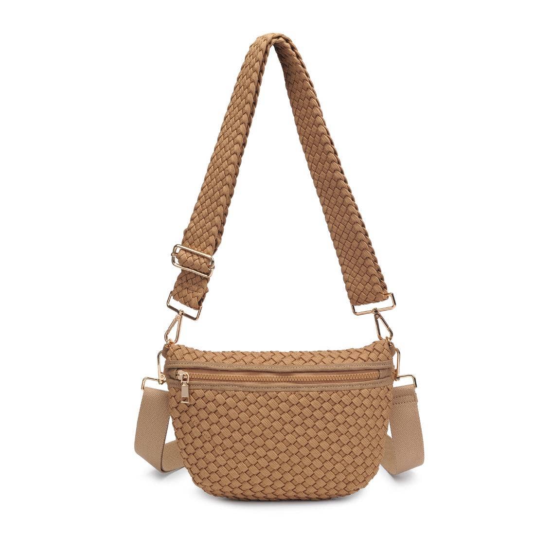 Ethereal   Woven Sustainable Crossbody: Navy