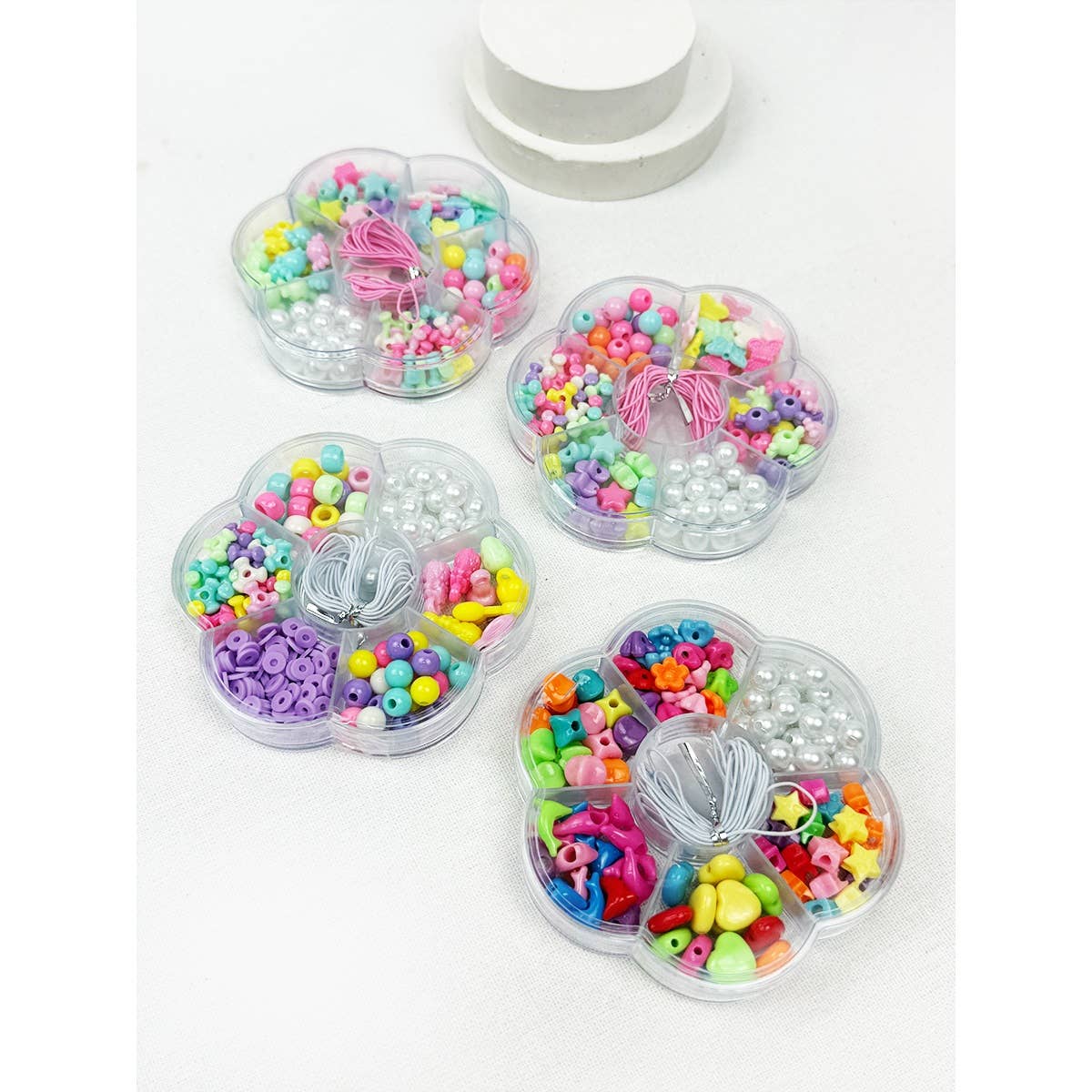 DIY Bracelet Making Pearl Color Mix Beads Set: MIX COLOR / ONE(12)