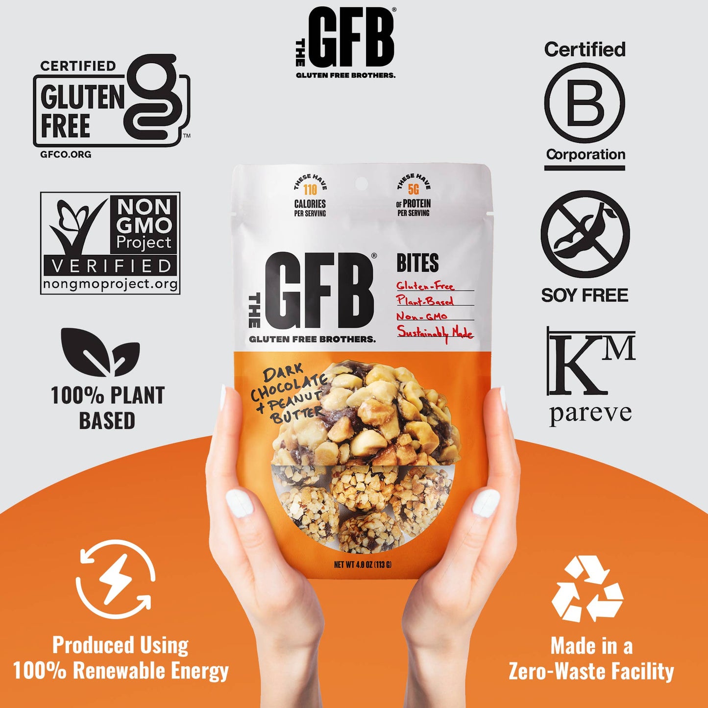 The GFB: Dark Chocolate Peanut Butter Protein Bites