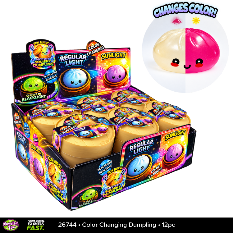 Fun Doh Color-Changing Dumpling Squishy Toy - 12/Display: Wholesale Price