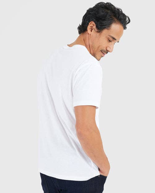 Short Sleeve T-Shirt | Crew Neck | White: L